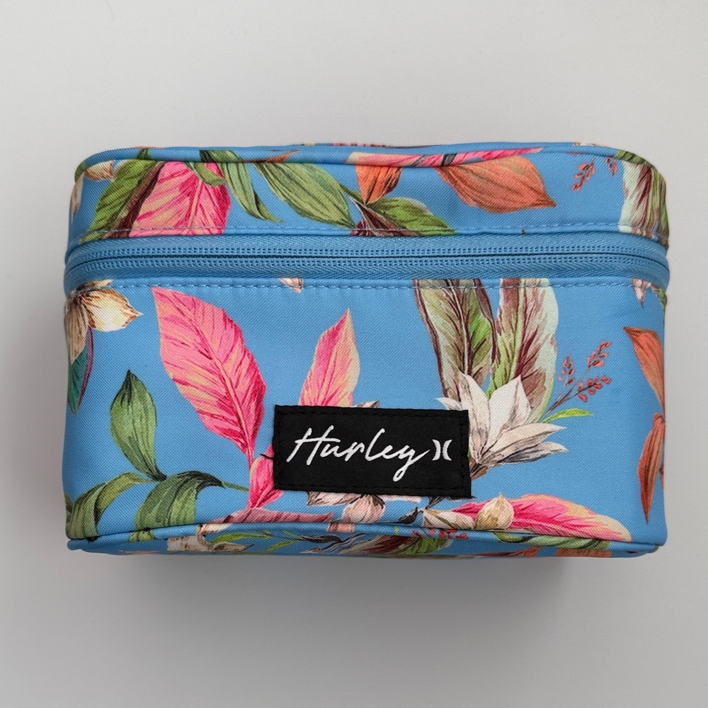 Hurley nwt Multicolor Floral Cosmetic Bag